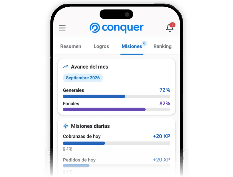 App KIRI mostrando el avance del mes hacia los objetivos